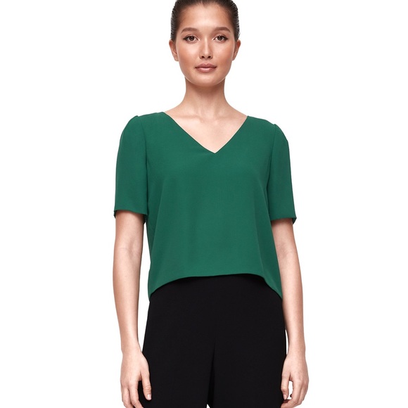 Aritzia Babaton Green Randy Blouse - Picture 2 of 8